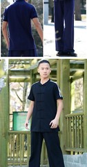 Martial arts leader’s new martial arts suit men’s spring autumn short sleeve