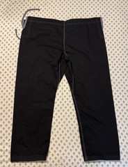 Giornogi BJJ Gi Pants A0 Black Ripstop 100% Cotton Jiu Jitsu Martial Arts Pants