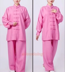 Men Women Linen Tai Chi Uniforms Kung Fu Suit Martial Arts Wing Chun Clothes Set