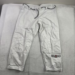 Grips Gi MMA Jiu Jitsu White Uniform Pants Adjustable Size A-3