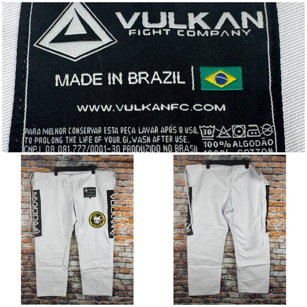 Vulkan Flight Company Uniform Jiu-Jitsu Gi Team Mica A0 White Pants