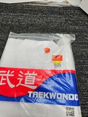 Taekwondo White Uniform Outfit Top and Pants Sash 3/170