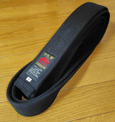 Shureido Karate double Special wove thick core Obi Name embroidered OKINAWA