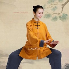 Chinese Kungfu Clothing Martial Arts Uniform Cotton Linen Tops+pants Training