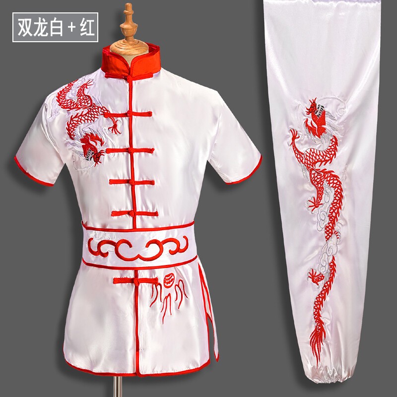 Kung Fu Tai Chi Uniform Martial Arts Suit Wushu Dragon Embroidery Clothes Outfit