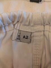 Elite White Jiu-Jitsu Gi Uniform Jacket & Pants Adult Unisex Size A2