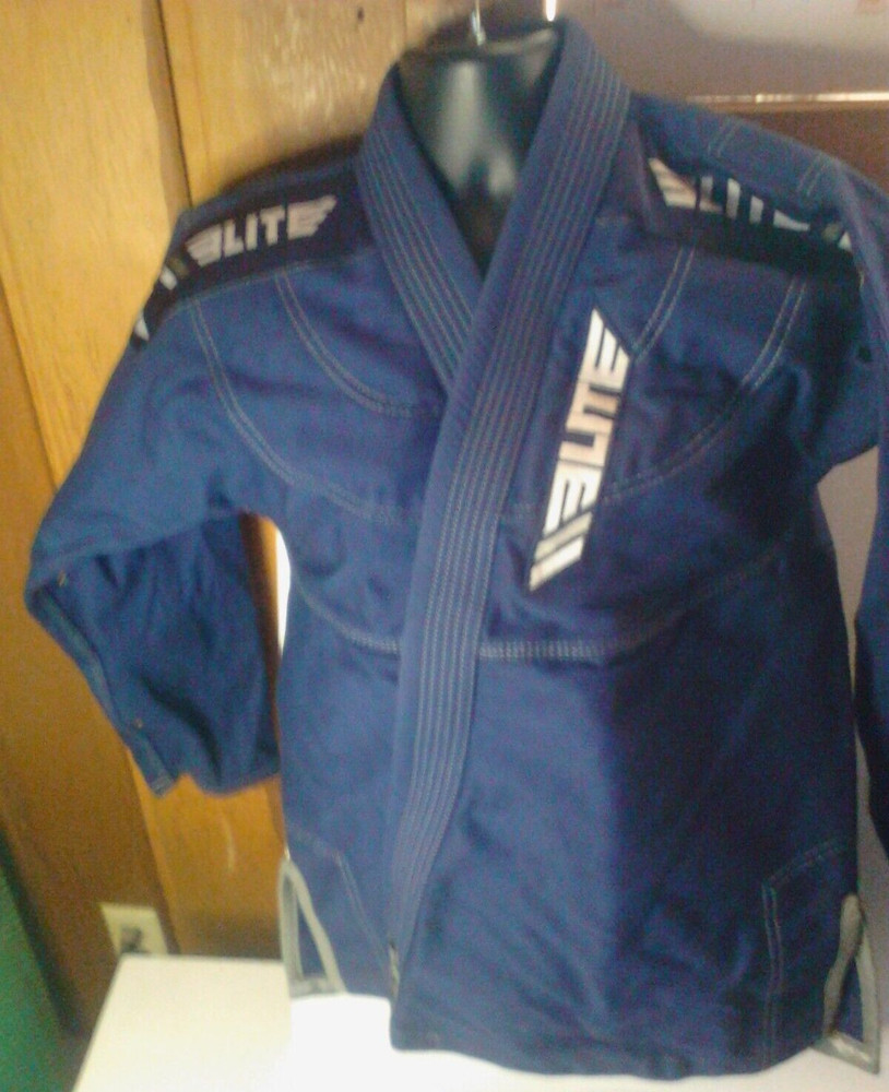 Elite Sports Gi Martial Arts jacket size A2 Navy Blue