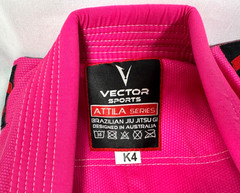 NEW Vector Sports Atilla Series K4 PINK Youth Jiu Jitsu Gi (3) Piece Uniform