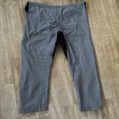 Sanabul Gi BJJ Jiu Jitsu Top & Pants Set Grey Gray Size A1 Heavy Cotton Grapple