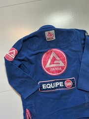 Gracie Barra Storm Gi Blue Weave Jiu Jitsu Uniform Kimono Jacket Sz. F2