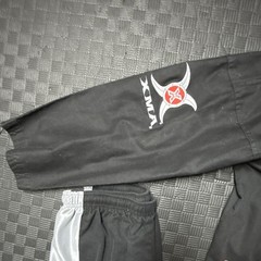 XMA Martial Arts Gi Uniform Size 5 Black & Silver Embroidered Logo RN 64995 Rare