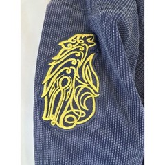 Raven Fightwear Kimono Jacket Wolf Interior Size A3 Tall Blue