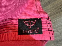 JAYEFO girls jiu jitsu/martial arts top pink long sleeve K-1 poly/cotton blend