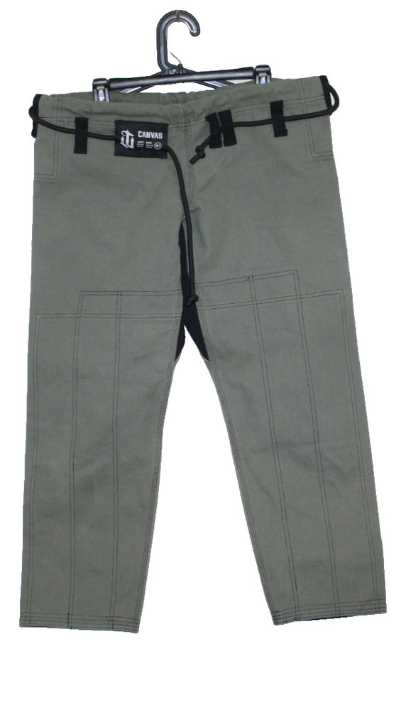 CTRL Canvas 10oz Heavyweight BJJ Gi Pants Olive Green Workwear Style W1