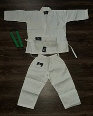 Karate Martial Arts Uniform – Childs Size 00 with Belt & Foam Nunchucks