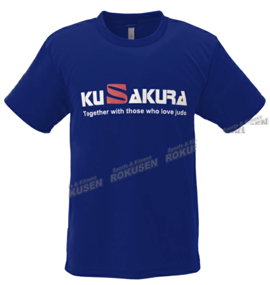 Kusakura JAPAN Judo gi Karate ET T-Shirt Shirt Blue