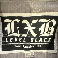 LXB Level Black LXB Jiu-Jitsu Gi Uniform Set Gray A0 Adult Unisex