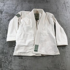Albino & Preto Kids Gi Jacket M3 Boys White Classic Uniform BJJ Kimono Top