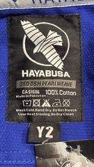 Hayabusa Kids BJJ Gi Y2 Blue Ripstop Pants 350GSM Pearl Weave NWT Jujitsu MMA