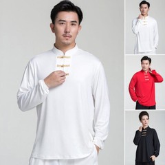 Milk Silk Martial Arts Tai Chi Shirt Blouses Chinese Kung Fu Wushu Uniform Tops