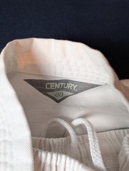 Century Karate Uniform White Kid’s Size 000 Gee Cotton Polyester Heavy Canvas