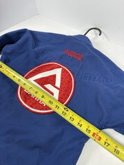 Gracie Barra Brazilian Youth SIZE Y3 Jiu Jitsu Storm Gi Top Only BLUE