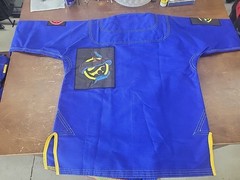 Shoyoroll Gi Blue Jiu-Jitsu Kimono Karate Kung Fu Uniform Pants Snake Size A-1