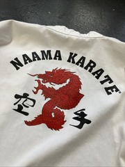 NAAMA Michigan Karate Dragon Karategi Gi Patch Top Shirt Uniform White Size 1