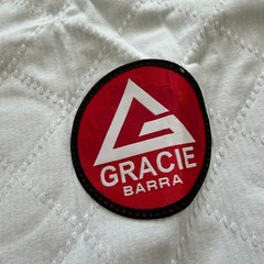 Gracie Barra Jiu Jitsu Drawstring Bag White Red BJJ Gym Sack Backpack