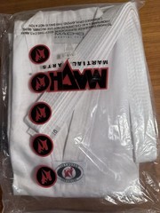 Macho Martial Arts Sparring Uniform Size 3/170 Jacket And Pants White New
