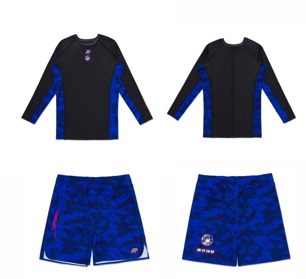 Albino and Preto A&P X Jahan Rash Guard LS & Short (Set) No Gi Compotator