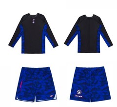Albino and Preto A&P X Jahan Rash Guard LS & Short (Set) No Gi Compotator