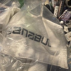 Sanabul Set Size A4 Top &Bottom Logo White Fight Jiu Jitsu Martial Arts. No Belt