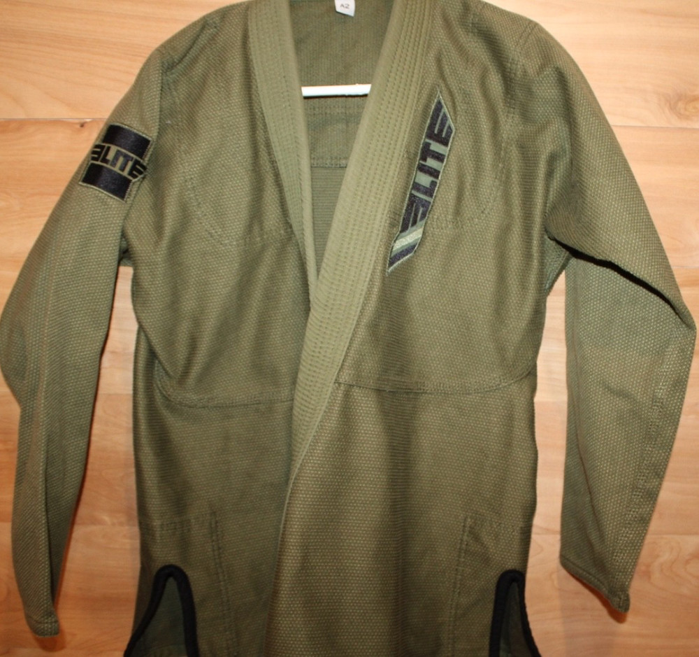 Elite Sports BJJ Gi Jacket A2 Olive Green Technical Fightwear Kimono Top