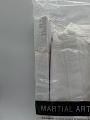 Taekwondo Gi / Uniform White Fabric w/ White Belt Size 4 180cm Brand New