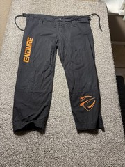 Edure Sport BJJ Gi Jiu Jitsu Uniform Set Mens A3/XL Black Martial Arts Fightwear