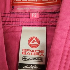 Gracie Barra Equipe F2 Womens Pink BJJ Gi Jacket Jiu Jitsu Kimono