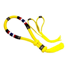Mongkol Prajiat Muay Thai Boxing Traditional Color Yellow Set Headband And Armba