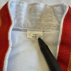 Kid Tigers – White Tae Kwon Do Karate Uniform Shirt – Size 00