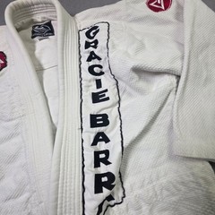 Gracie Barra Jiu Jitsu Kimono Set White Top Pants Equipe GB 5/180 Uniform Logo
