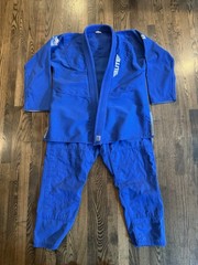 Elite Sports MMA Martial Arts Brazilian Jiu Jitsu Gi & Pants Blue Size A3