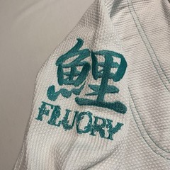 FLUORY Koi Fish Brazilian Jiu-Jitsu Kimono Women Size F1 Grappling Fighting