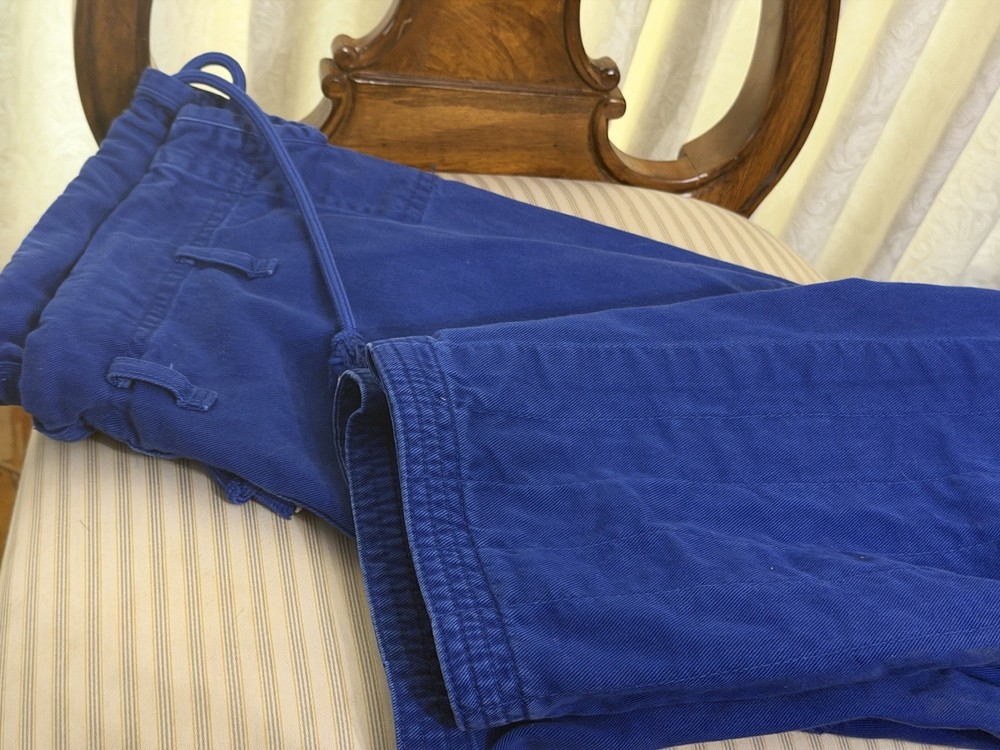 Blue Standard Issue 2.0 Jiu Jitsu Gi pants 20in Across Adjustable Tie Waist