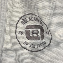 Rol Academy Kimono Gi Top Adult A3 White Embroidered Jiu Jitsu MMA Martial Arts