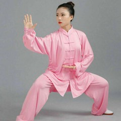 Chinese Tai Chi Kung Fu Uniform Wushu Taiji Suit Martial Milk Silk Uniform Arts