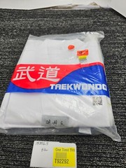 Taekwondo White Uniform Outfit Top and Pants Sash 3/170