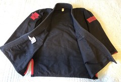 ELITE Sports Kids BJJ Brazilian Jiujitsu Gi Uniform Top Black/Red – Youth Sz. C1