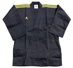 Adidas Champion 3-stripe Open Dobok/Martial Uniform/TaeKwonDo/Karatedo/Gis/Black