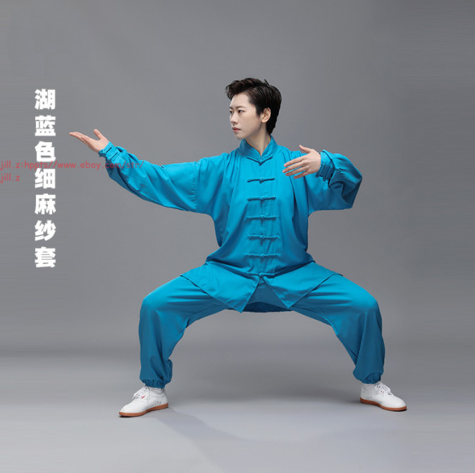 Women Men Soft Chinese Tai Chi Martial arts Suit Wing chun Wushu Kung fu Uniform