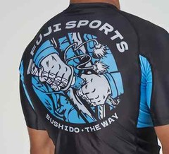 Fuji Bushido the Way Flex Lite MMA BJJ Jiu Jitsu ShortSleeve SS Rash Rashguard